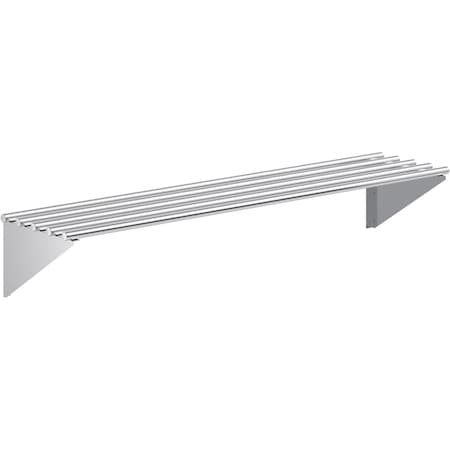 Amgood 14 in. x 60 in. Stainless Steel Tubular Wall Shelf WS-TR-1460-Z